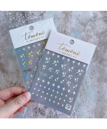 Nails Beauty Self-adhesive Back Glue Nail Supplies Nails Sticker for Summer Nail Art Decorations Nail Art Sticker Star Cloud Nail Sticker(White Clouds) - Buy Online on GoSupps.com