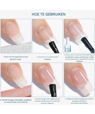 Nail treatment gel repair formula for brittle broken or thin nails Fast healing nail care solution strengthening the growth bubble for healthy nail bed restoration and daily - Buy Online on GoSupps.com