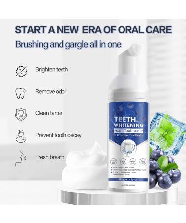 Foam Toothpaste Whitening & Deep Cleaning with Baking Soda | Ultra-fine Mousse for Optimal Oral Care - Buy Online on GoSupps.com