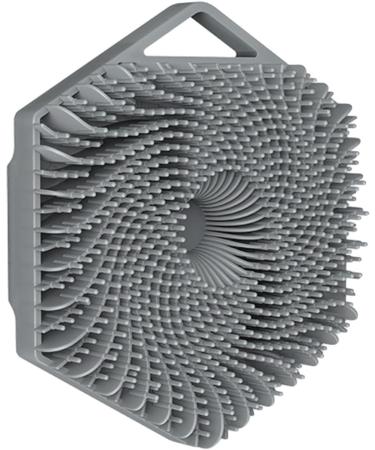 Ruwshuuk Shampoo Brush - Hexagon Scalp Massager for Hair Growth | Silicone Shower Hair Brush for Men & Women - Gray - Buy Online on GoSupps.com