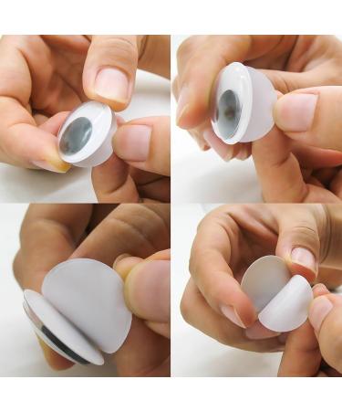 100pcs 30mm Black Self-Adhesive Wiggle Googly Eyes for DIY Arts and Crafts - Buy Online on GoSupps.com