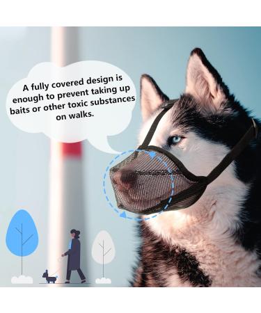 Breathable Dog Muzzle - Rounded Mesh for All Sizes | Prevents Biting & Chewing (Red) - Buy Online on GoSupps.com