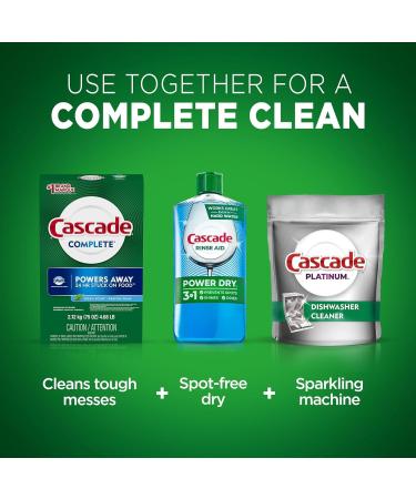 Buy Cascade Complete Powder Dishwasher Detergent - Fresh Scent 60 Oz & PURPUR Microfiber Cloth | Best International Shipping - Buy Online on GoSupps.com