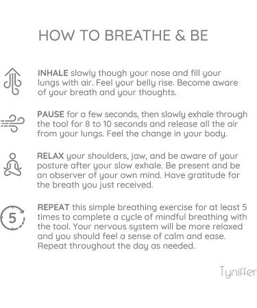 Tyniffer Breathing Necklace for Anxiety Relief - Shift Necklace for Women - Stress Relief & Meditation Aid - Calming Mindful Whistle Necklace in Black - Buy Online on GoSupps.com