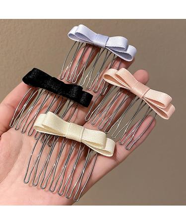 Cute Bowknot Hair Pin Korean Hair Comb Clip Sweet Ballet Bows Clip Side Pin Nonslip Barrettes For Women Hair Kids Hair Pin - Buy Online on GoSupps.com