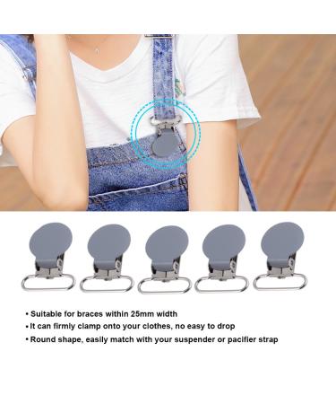 Buy 10 Metal Pacifier Clips - Round Chain Clips for Babies & Toddlers (Gray) - Durable Dummy Nipple Holders International Shipping Available - Buy Online on GoSupps.com