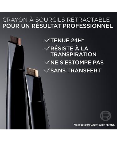 L'Or al LOr al Paris Infaillible 24H Brow Filling Triangular Pencil 30 brunette Twiston eyebrow 92gr - Buy Online on GoSupps.com