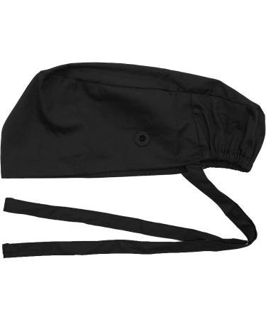 Hotme Women's Working Cap with Buttons and Sweatband - Adjustable Ponytail Hat for Long Hair in Black - Buy Online on GoSupps.com