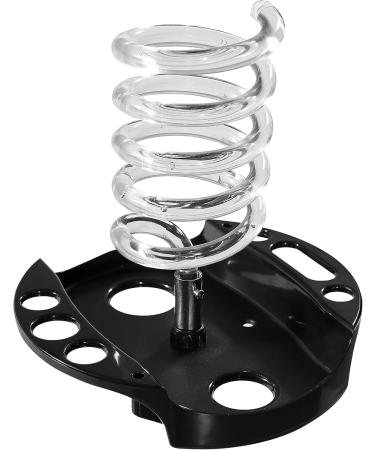 Hair Dryer Stand - Twisty Style Acrylic Holder for Hair Styling Tools | Heavy Base & Tray for Curling & Straightening | Crystal Design - Buy Online on GoSupps.com