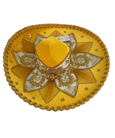 Yellow & Gold Mariachi Charro Sombrero