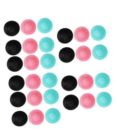 Beaupretty 30 Pcs scrub pad cosmetic brush cleaning mat silicone makeup applicator makeup brush cleaner pad beauty tools Makeup Cleaner for cleansing makeup pad