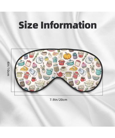 Comfortable Cooking Utensils Eye Mask | Soft Sleep Blindfold with Elastic Strap for Travel & Night Rest - Buy Online on GoSupps.com