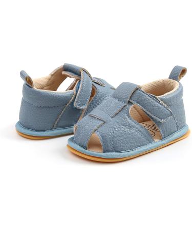 RVROVIC Baby Sandals - Soft Sole Summer Infant Crib Shoes 6-12 Months (Denim Blue) - Buy Online on GoSupps.com