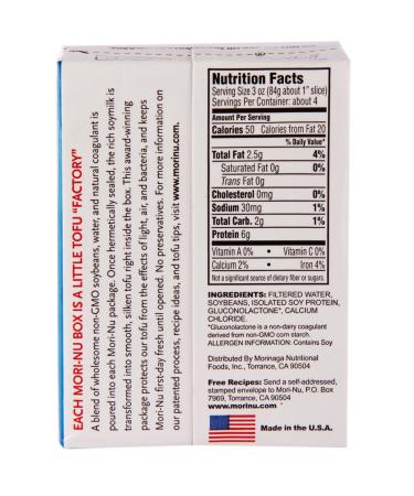 Mori-Nu Silken Tofu Firm 12.3oz (Pack of 12) - Premium Quality Tofu for Versatile Cooking - Buy Online on GoSupps.com