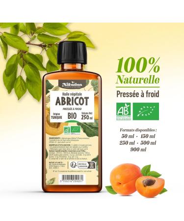  Plan te au Naturel Organic Apricot Kernel Oil 150 ml - AB - Natureen | Plan te au Naturel - Pure Natural and Cold Pressed - Food Grade - Buy Online on GoSupps.com