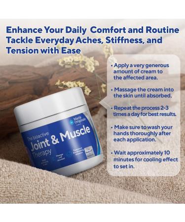 Marie Originals Joint & Muscle Therapy | Non Greasy Topical Pain Relief Cream - with Natural Essential Oils for Soothing Muscle & Joint Cooling Sensation Easy to Apply | 4 oz - Buy Online on GoSupps.com