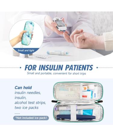 Youshares Insulin Generator Travel Case - Portable Cooling Bag for Diabetics | Small Handy & Isolated | Marble Green - Buy Online on GoSupps.com