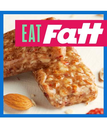 Fattbar Keto Bars 5-Pack - Raspberry & Almond Flavor | Low Carb, High Fiber, Sweetener Free, Vegan, Non-GMO Snacks | 2g Net Carbs | Super Fats | 1.06 oz per bar - Buy Online on GoSupps.com