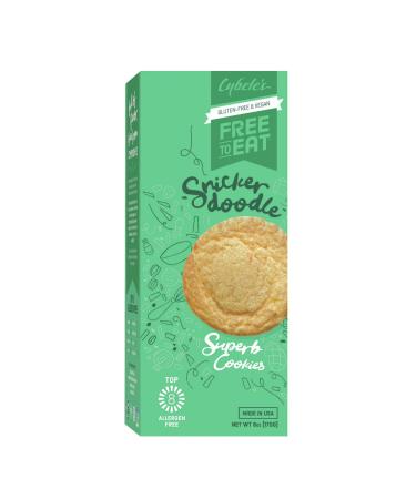 Cybele s Free To Eat Gluten-Free & Vegan Cookies | Snickerdoodle | Plant-Based Dairy & Soy Free Nut Free | Soft-Baked School Safe Snack For Kids & Adults | 12 Cookies Per 6 oz Box (Pack of 6 Boxes)