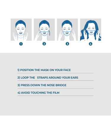 STEK Smile Protector 5EA Clear face mask for adults Anti fog 1 week Reusable See Through Masks (Navy) - Buy Online on GoSupps.com