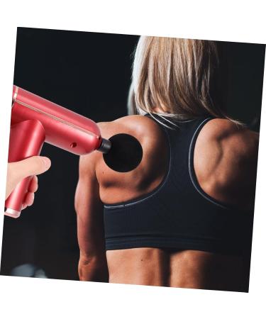 Frcolor Mini Fascia Gun - Handheld Percussion Massager for Muscle Relief | Portable Adjustable Massage Device - Red Metal 14.5x14x4.2cm | International Shipping Available - Buy Online on GoSupps.com