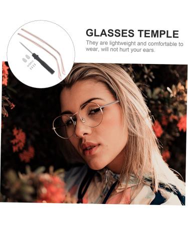 Abaodam 2 Pairs Glasses Accessories - Sunglasses Pads Spectacle Parts Metal Brass Brackets for DIY Temple Repair - Buy Online on GoSupps.com
