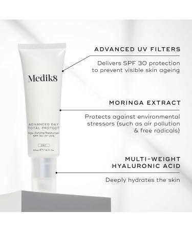 Medik8 Advanced Day Total Protect SPF 30 - Anti-Ageing Moisturizer 50ml | Shop Internationally - Buy Online on GoSupps.com