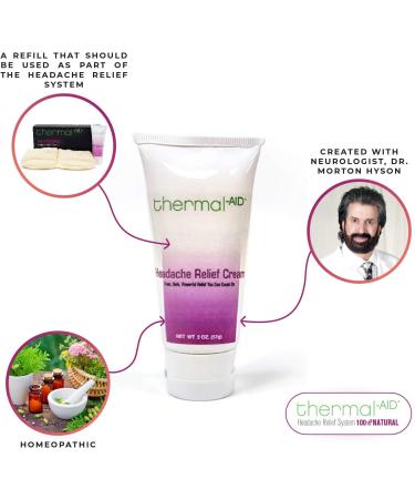 Thermal-Aid Headache Relief Cream - Migraine & Pain Relief System for Stress and Anxiety - Buy Online on GoSupps.com