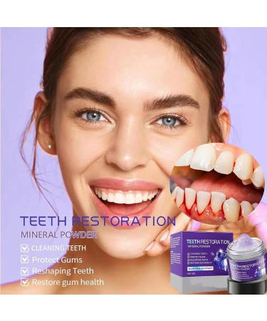 FLLUOUZH 3 PCS Teeth Restoration Mineral Powder Teeth Whitening Mineral Powder Effective in Strengthening Teeth and Gums Dental Restoration Mineral Powder Natural Teeth Restoration - Buy Online on GoSupps.com