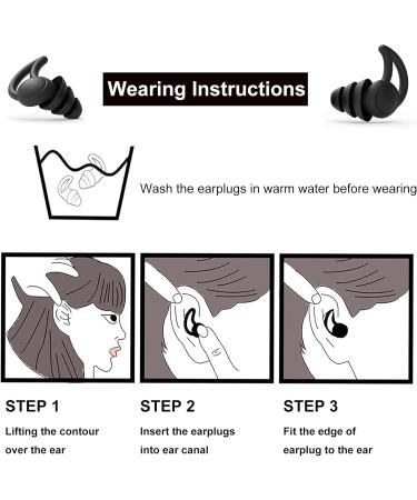 Buy Samsyoki Reusable Silicone Earplugs for Sleeping - 2 Pairs Hearing Protection for Snoring Work Concerts & Travel - International Shipping Available - Buy Online on GoSupps.com
