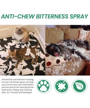 Natural No Chew Spray for Dogs | Bitter Formula to Stop Chewing | Safe Pet Spray for Furniture & Anxiety Relief - Buy Online on GoSupps.com