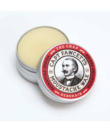 Captain Fawcett's Chap Moustache Wax- Limited Edition Signature series, with premium natural ingreients, for taming and shaping unruly beards, 15ml  0.5?. oz, Made in the U.K.