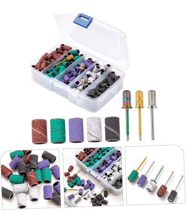 minkissy 3 Sets Nail Polish Set Manicure Polisher Buffer Nail Kits Nail Grinding Sanding Bands Manicure Band Nails Kit Nail Art Tool Sanding Bits for Nail Drill Frosted Mandrel Alloy - Buy Online on GoSupps.com