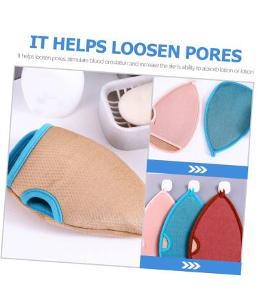 BELLIFFY 2pcs Exfoliating Bath Gloves | Scrub Gloves for Body Shower Spa | Loofah Scrubber Mitt for Bath Wash - Buy Online on GoSupps.com
