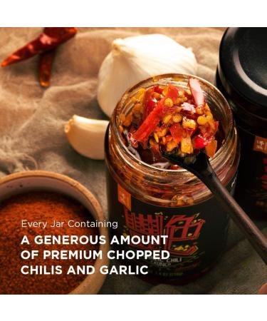 BOILING POINT Garlic Chili Crunch  Spicy and Crunchy Asian Cooking Sauce  Crispy Dipping Sauce  Hot Seasoning Condiment for Making Mapo Tofu  Pork Belly  Ribs  and Vegetables  7.4 oz.(Pack of 2) - Buy Online on GoSupps.com