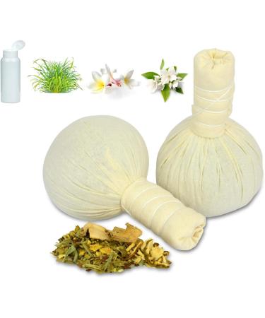 Buy Herbal Stamp Orange Compress Balls - 2 x 75g for Tension Relief | International Shipping - Buy Online on GoSupps.com