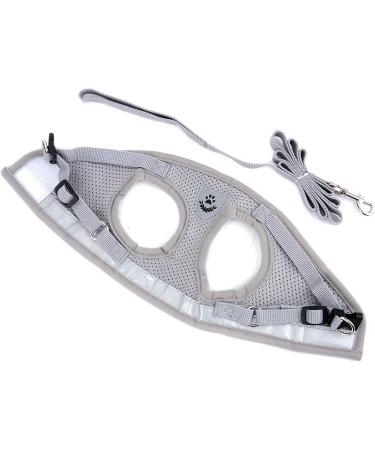 Ranphy Cat Dishes & Leash - Break-Proof Reflective Padding Chest Harness for Small & Adult Cats Soft Fabric - Perfect for Puppies | Gray - Buy Online on GoSupps.com