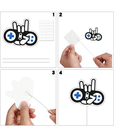 31 Piece Video Game Happy Birthday Cupcake Toppers & Decorations - Gaming Theme Party Supplies for Boys (Blue) - Buy Online on GoSupps.com