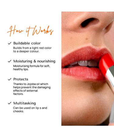 CHADO Cosmetics Baume Tabou Tinted Lip Balm - Red | Hydrating & Long-lasting | International Shipping - Buy Online on GoSupps.com