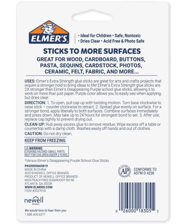Elmer s Extra Strength School Glue Sticks Washable 6 Gram 4 Count 4-Count - Buy Online on GoSupps.com