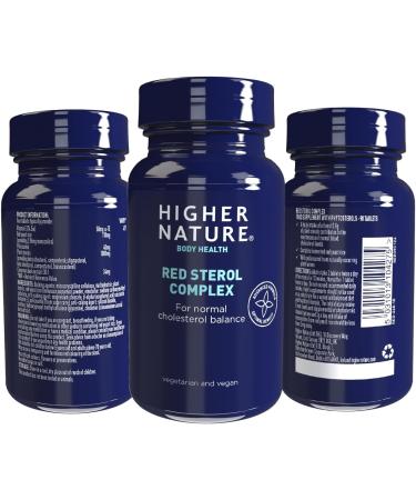 Higher Nature - Red Sterol Complex - Plant Sterols- Red Yeast Rice - Policosanol - for Normal Cholesterol Balance - Vegetarian & Vegan - 90 Tablets 90 count (Pack of 1) - Buy Online on GoSupps.com