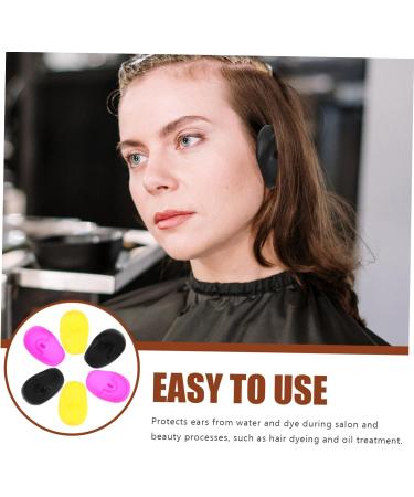 Mikinona 3 Pairs Ear Water Protection Ear Covers for Salon Ear Shower Caps Ear Protectors Silicone Ear Covers Hair Dye Ear Cover Ear Caps for Hair Dye Ear Covers When Coloring Hair - Buy Online on GoSupps.com