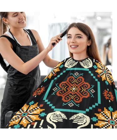 Waterproof Vintage Flower Yellow Barber Cape - Cheetah Haircut Bib for Men & Women | Unisex Hair Cutting Cape (8rp1a - Buy Online on GoSupps.com