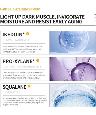 DEleventh Korean Brand Vitamin C Brightening Face Serum 37ml / with 3-O-Ethyl Ascorbic Acid Niacinamide and -Arbutin Reduce Dark Spots and Fine Lines Enhance Elasticity Hydrate and Protect Skin - Buy Online on GoSupps.com
