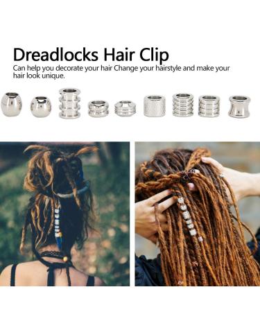 18-Piece Dreadlocks Hair Braiding Cuffs - Stainless Steel Pearls & Hair Clips for Weddings Fashion Shows & More | Stylish Hair Accessories - Buy Online on GoSupps.com