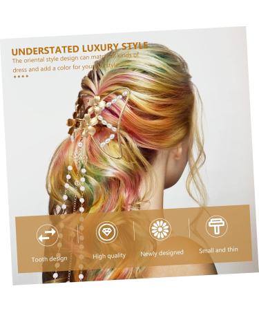 POPETPOP hairpin Metal Hair Claw Clips metal hair clips for women Big Jaw Clips for Hair Long Hair Clips hair jaw clip claw clips for hair Fashionable Hair Clamp Zinc alloy large girl pearl - Buy Online on GoSupps.com