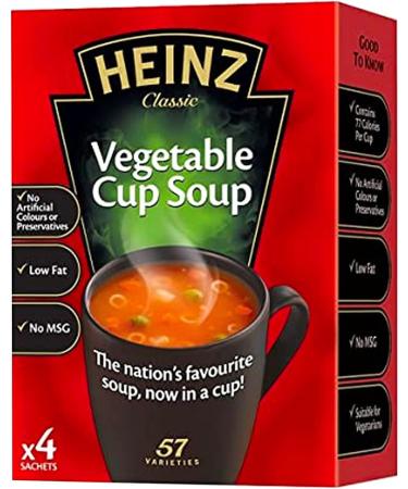 Heinz Cup Soup Vegetable 4 Sachets Each Box | Ready In An Instant | Pack of 6 | Total of 24 Sachets Cup Soup - Buy Online on GoSupps.com