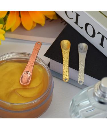 3-Pack Mask Applicator Cosmetic Scraper Cream Scoop Applicator For Facial Makeup Cream Scoop Beauty Spatula gold&silver&rose gold - Buy Online on GoSupps.com