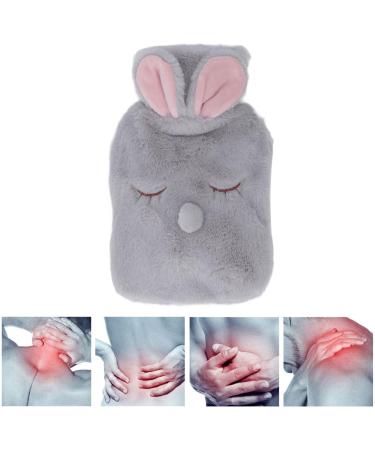 1000ml PVC Coated Hot Water Bottle - Gray | Best for Home Use | International Shipping - Buy Online on GoSupps.com