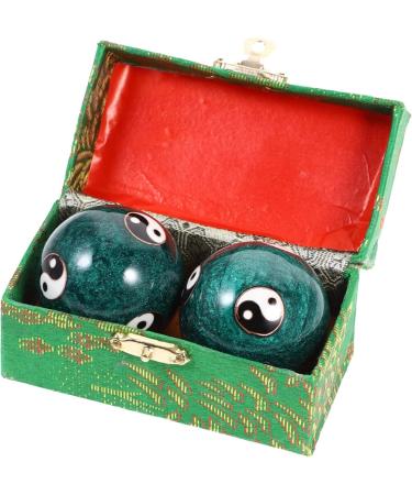 Solustrie 4-Piece Health Massage Handballs - Stress Relief & Hand Training Tool for Fitness | Chinese Massage Balls - Buy Online on GoSupps.com